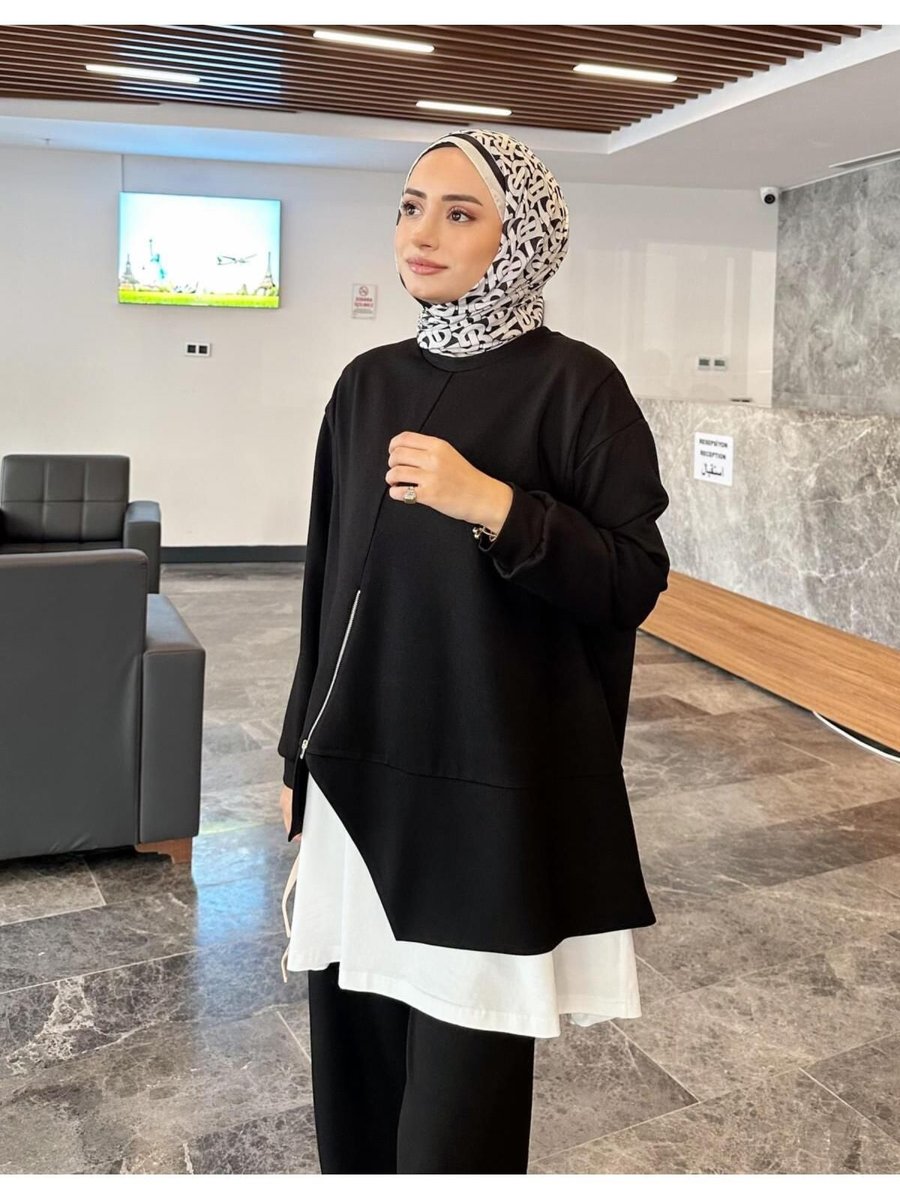 Hare Butik Fennel Fermuar Detay Tunik