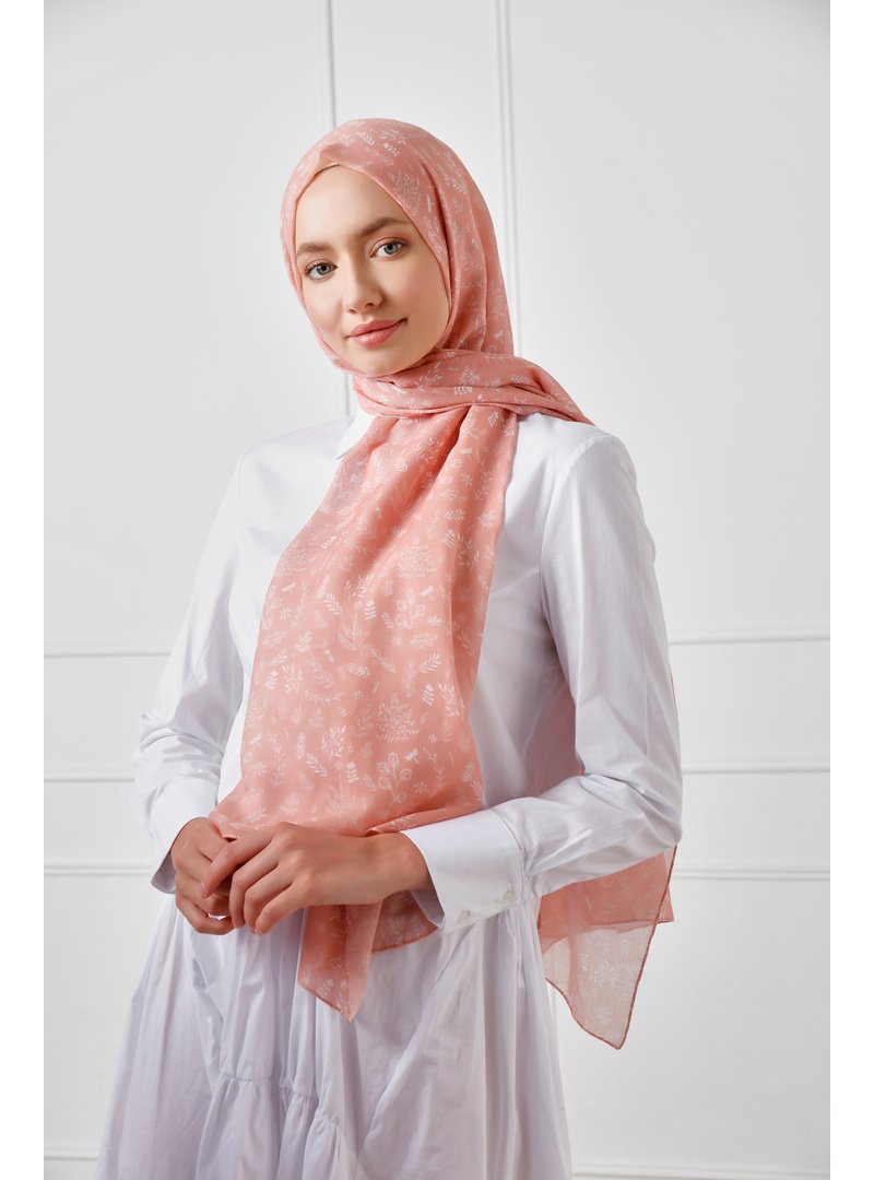 ŞALESS Pudra Desenli Şal