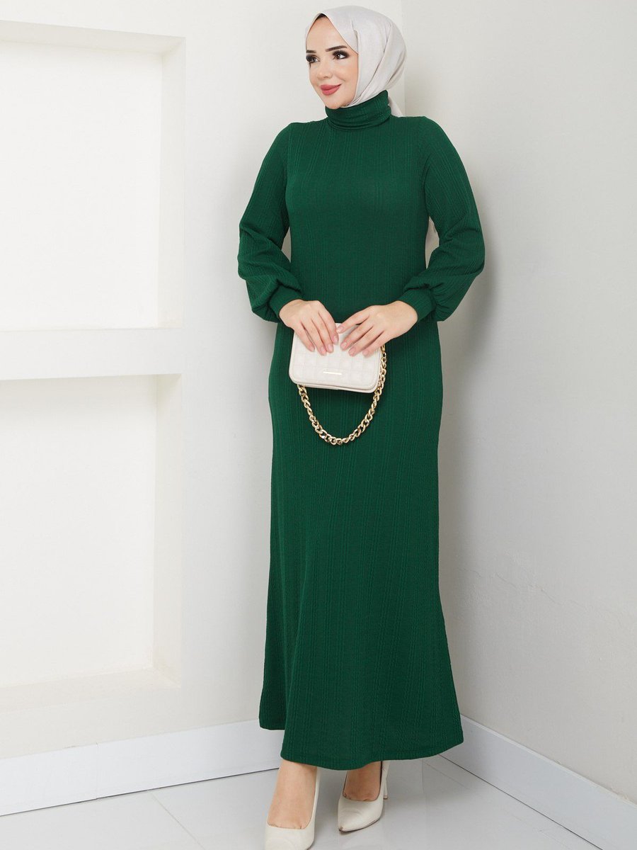 Şanel Moda Balıkçı Yaka Elbise