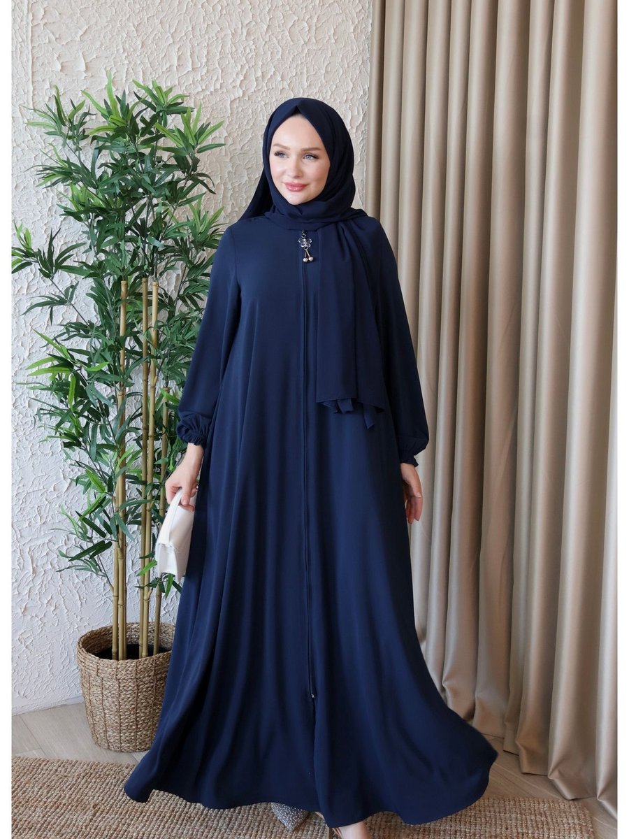 Butik Medine İpeği Mevlana Kesim Ferace Boy Cm