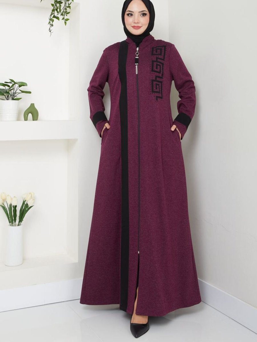 Ayşe Melek Kadın Giyim Moda Tesettür Ferace Kışlık