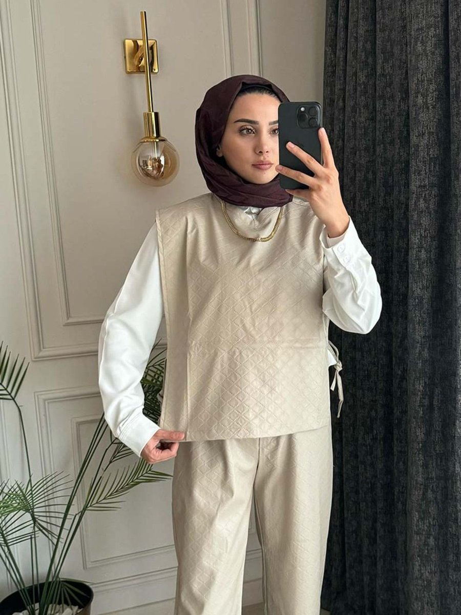 Tesemoda Deri Yelek