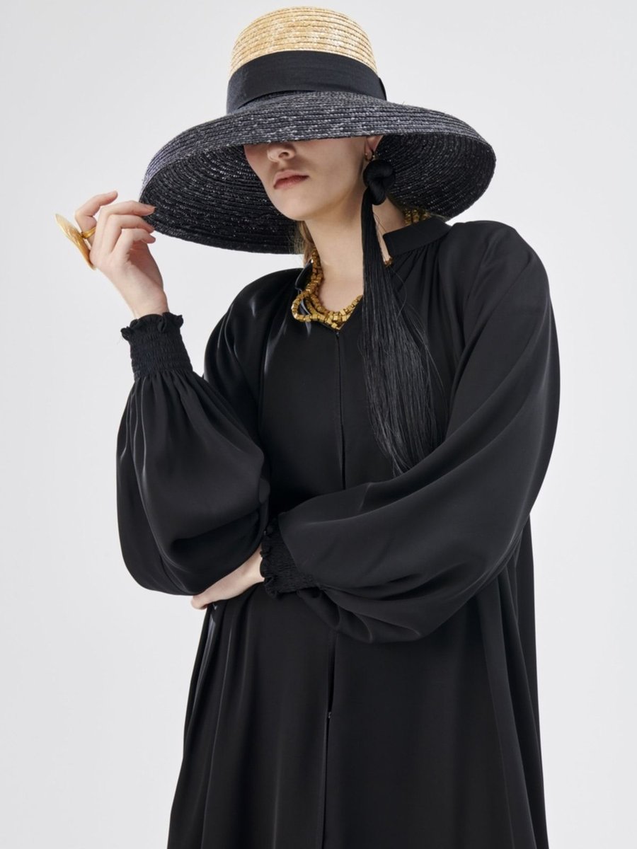 Nuum Design Reglan Kol Abaya Siyah