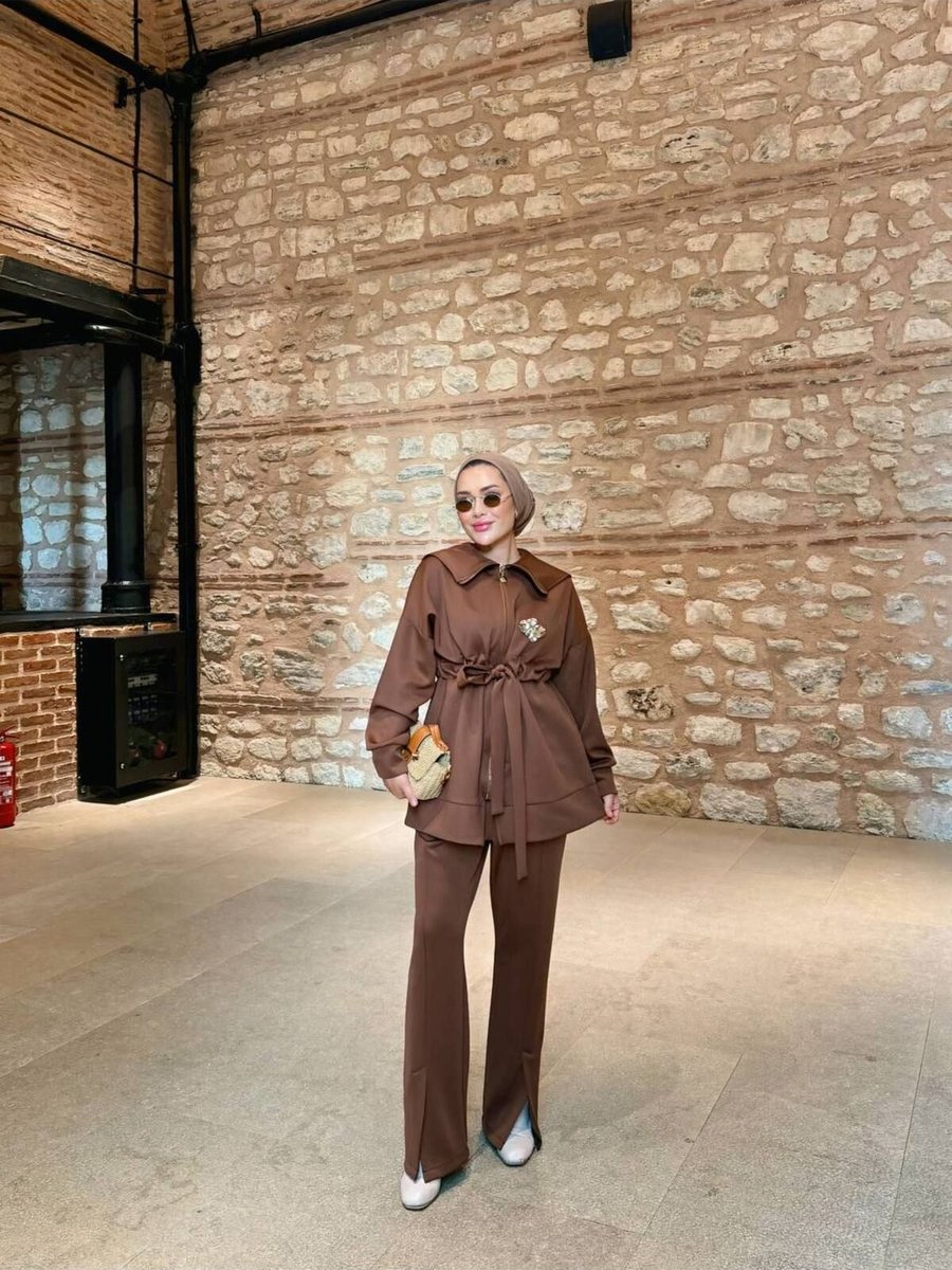 Vivera Boutique Kadın Zarif Kuşaklı Alt Üst Takım