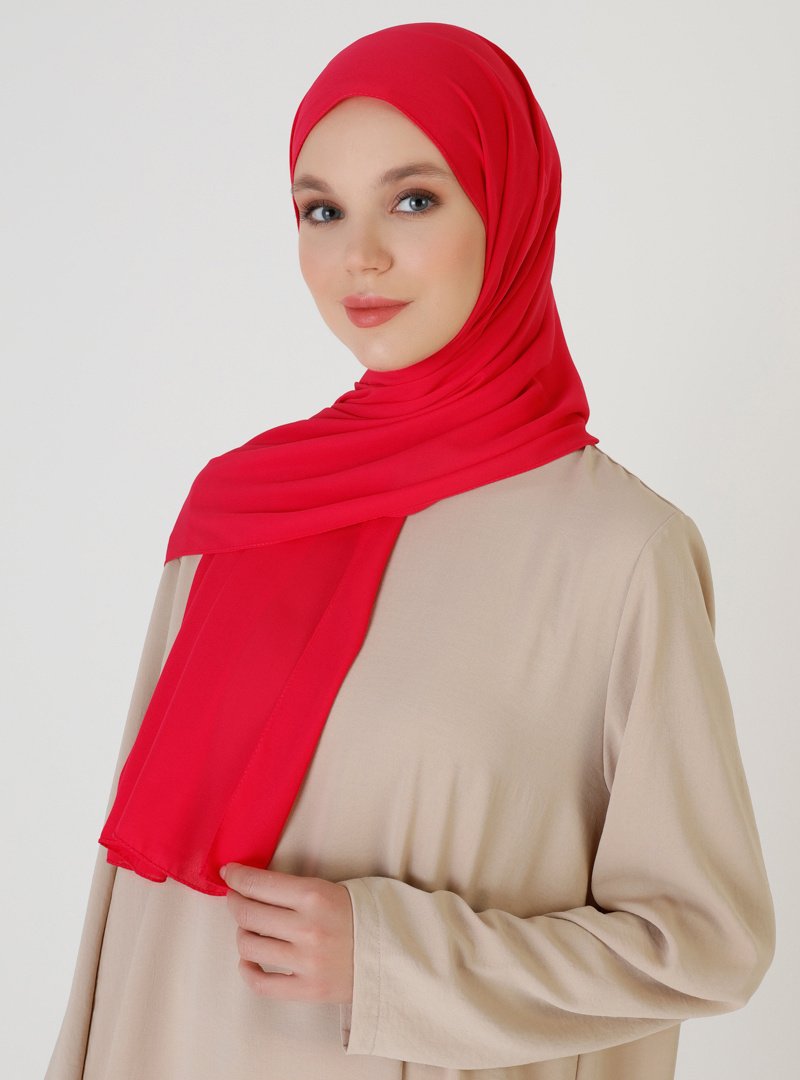 ŞALESS Nar Çiçeği Krep Şal