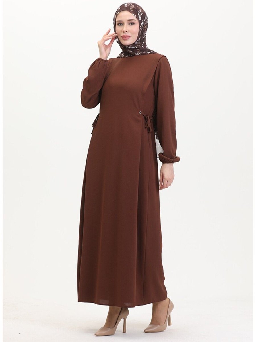 Butik Tuğbam Yandan Bağcıklı Elbise