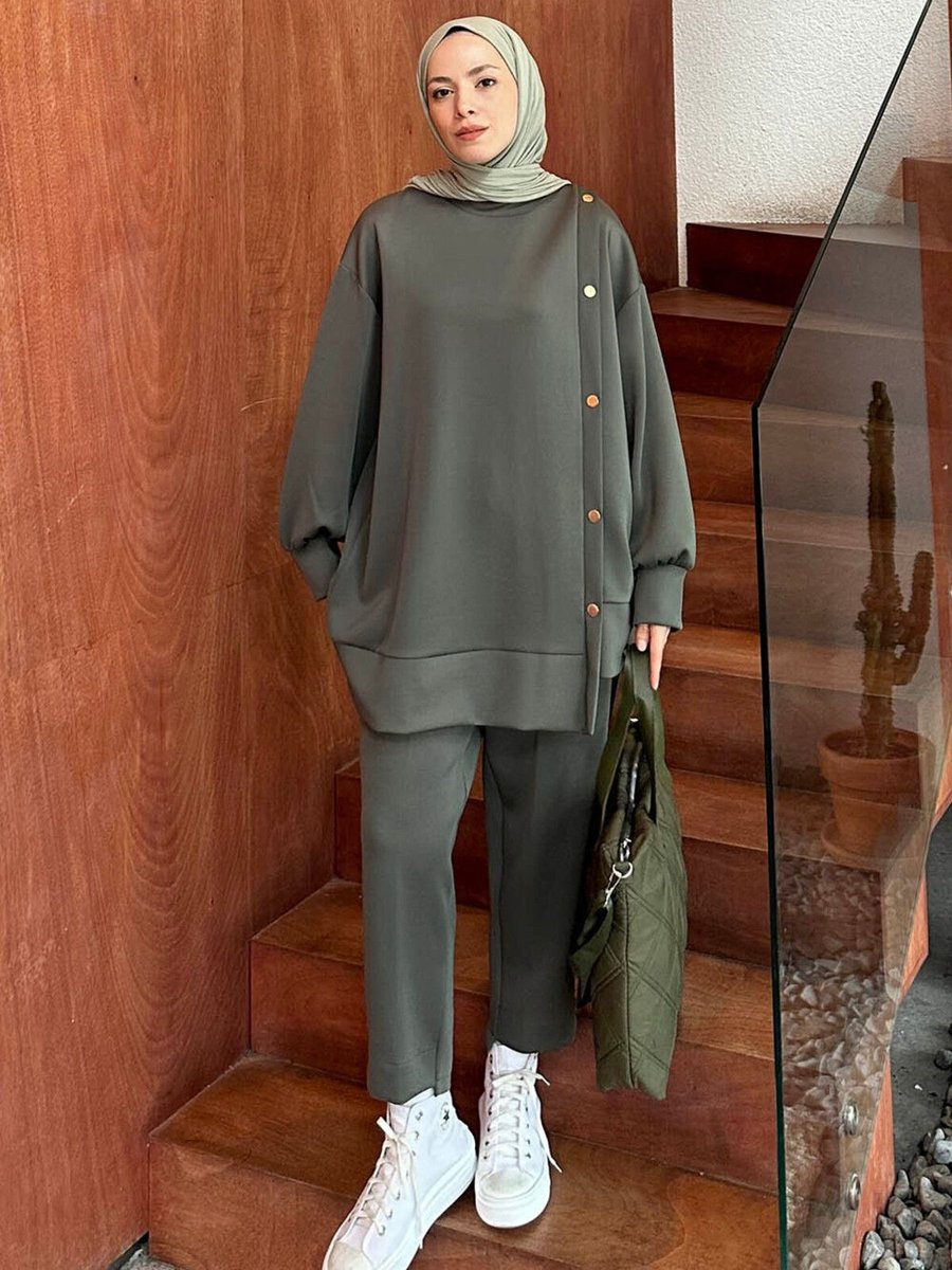Lamelif Yan Çıtçıt Detaylı Scuba Takım