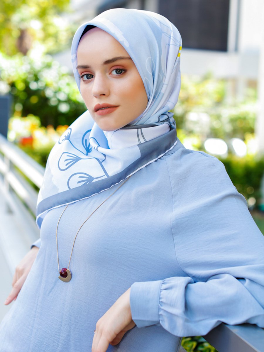 Şalevi Şal Evi Safir Twill Eşarp Renkli