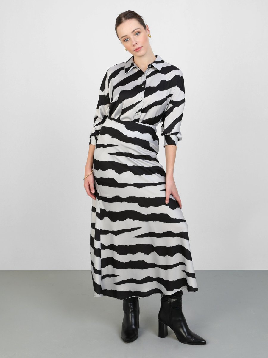 Refka Zebra Desen Etek
