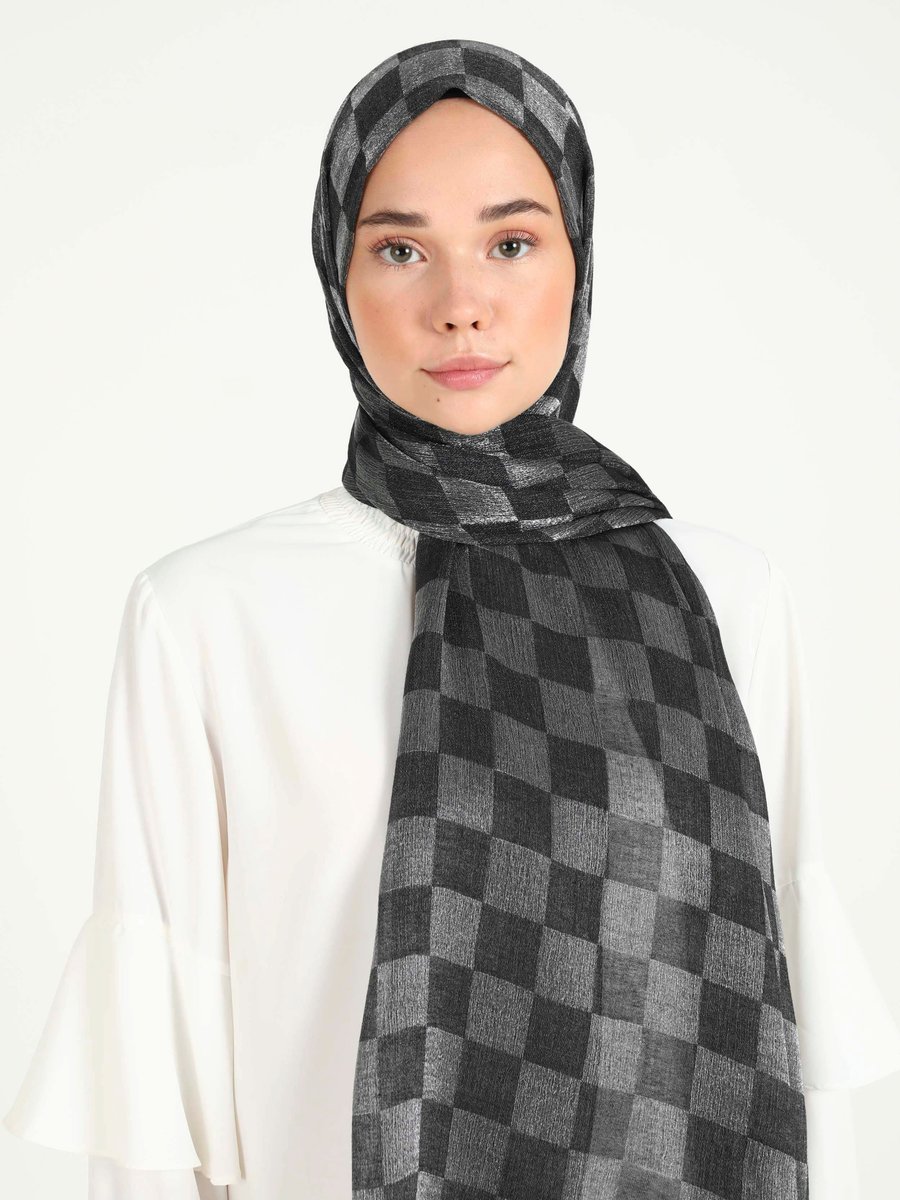 Miray Antrasit Dama Karla Şal
