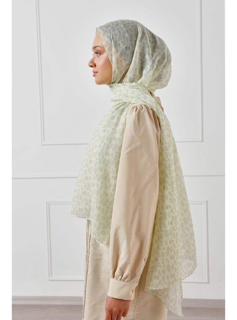 ŞALESS Gri Desenli Şal