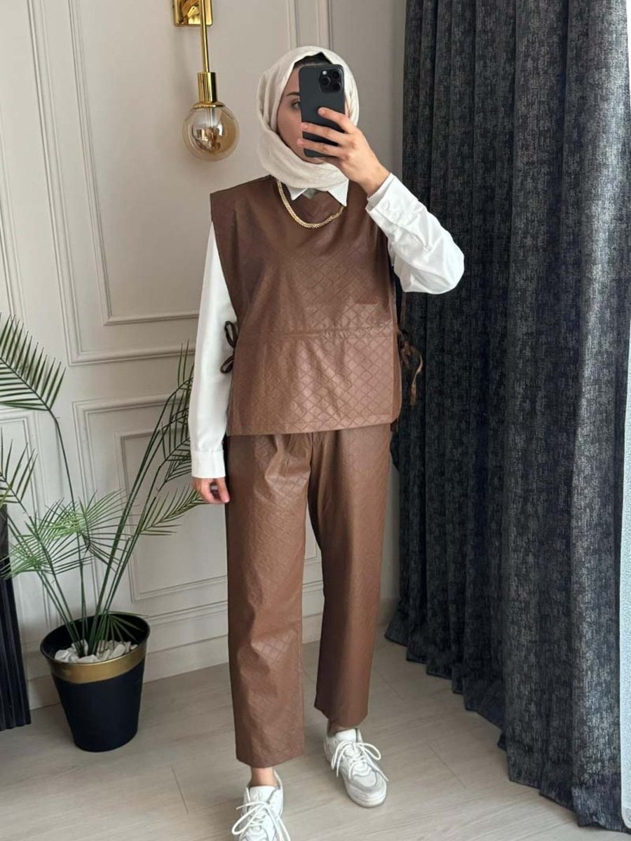 Tesemoda Deri Yelek