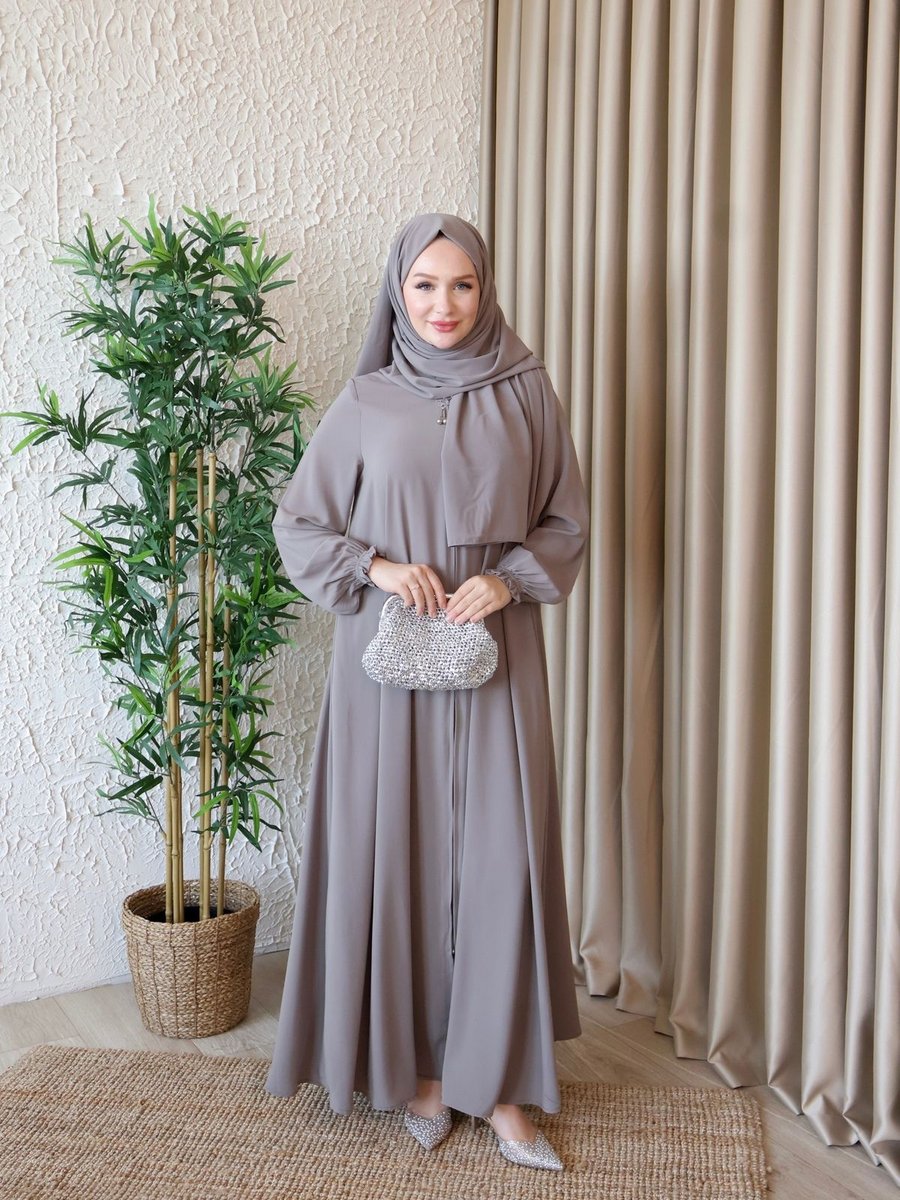 Butik Medine İpeği Mevlana Kesim Ferace Boy Cm