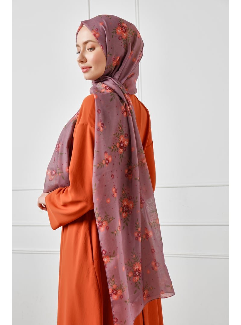ŞALESS Gül Kurusu Desenli Şal