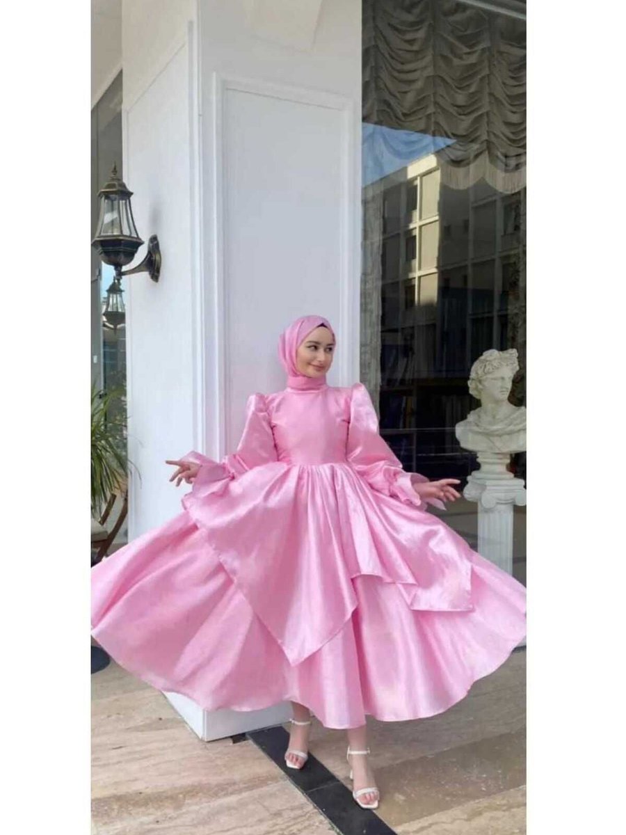 Nur Moda Tekstil Prenses Model Kabarık Abiye
