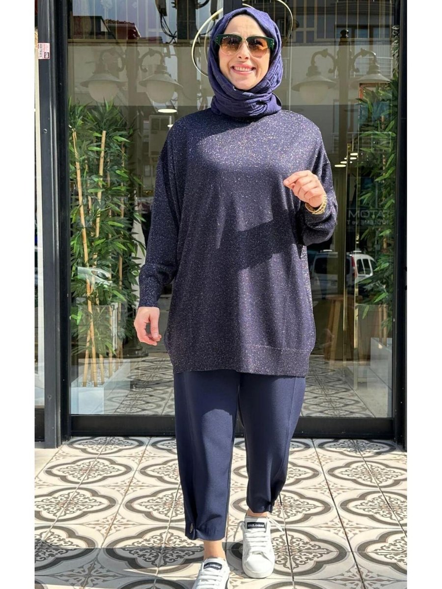 İkoll Simli Oversize Tunik