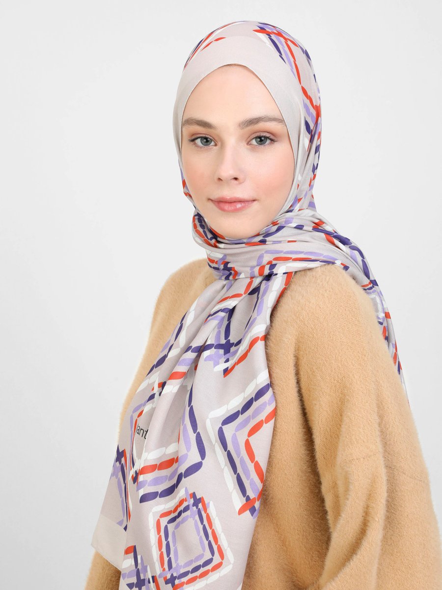 Miray Toz Pudra Shantuq Soft Şal Küp Desen
