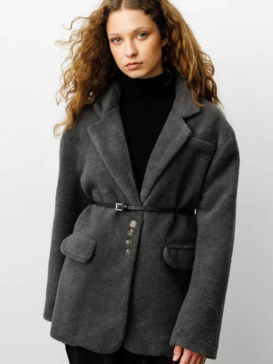 Hooopstore Alaska Kruvaze Füme Blazer