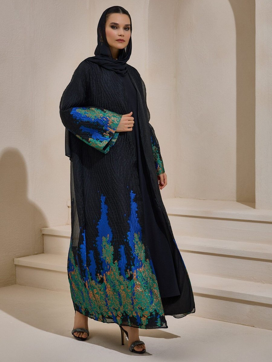 Al Sheıkha Sapphıre Abaya Mavi Al Sheıkha