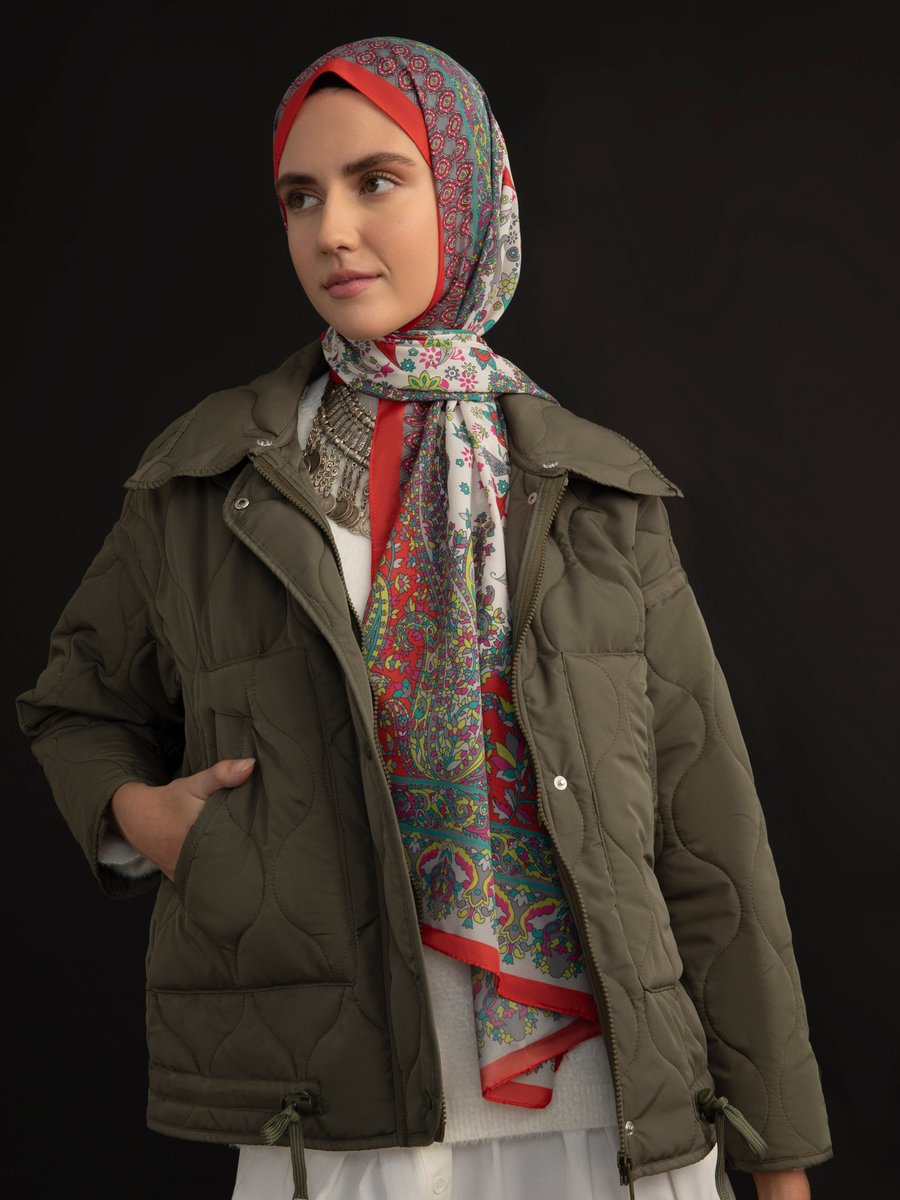 Tuva Etnik Desenli Şal Cok Renkli