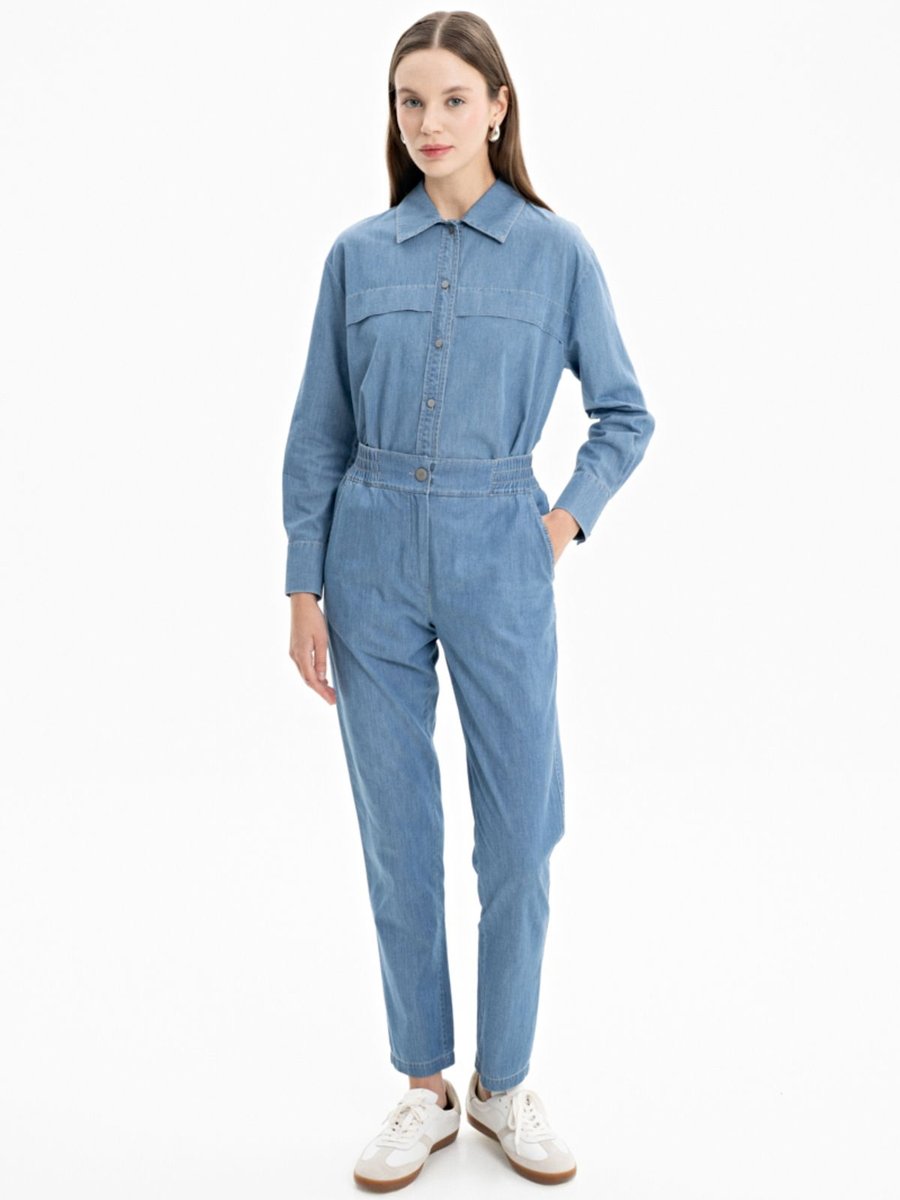 Aker Beli Lastikli Jean Pantolon