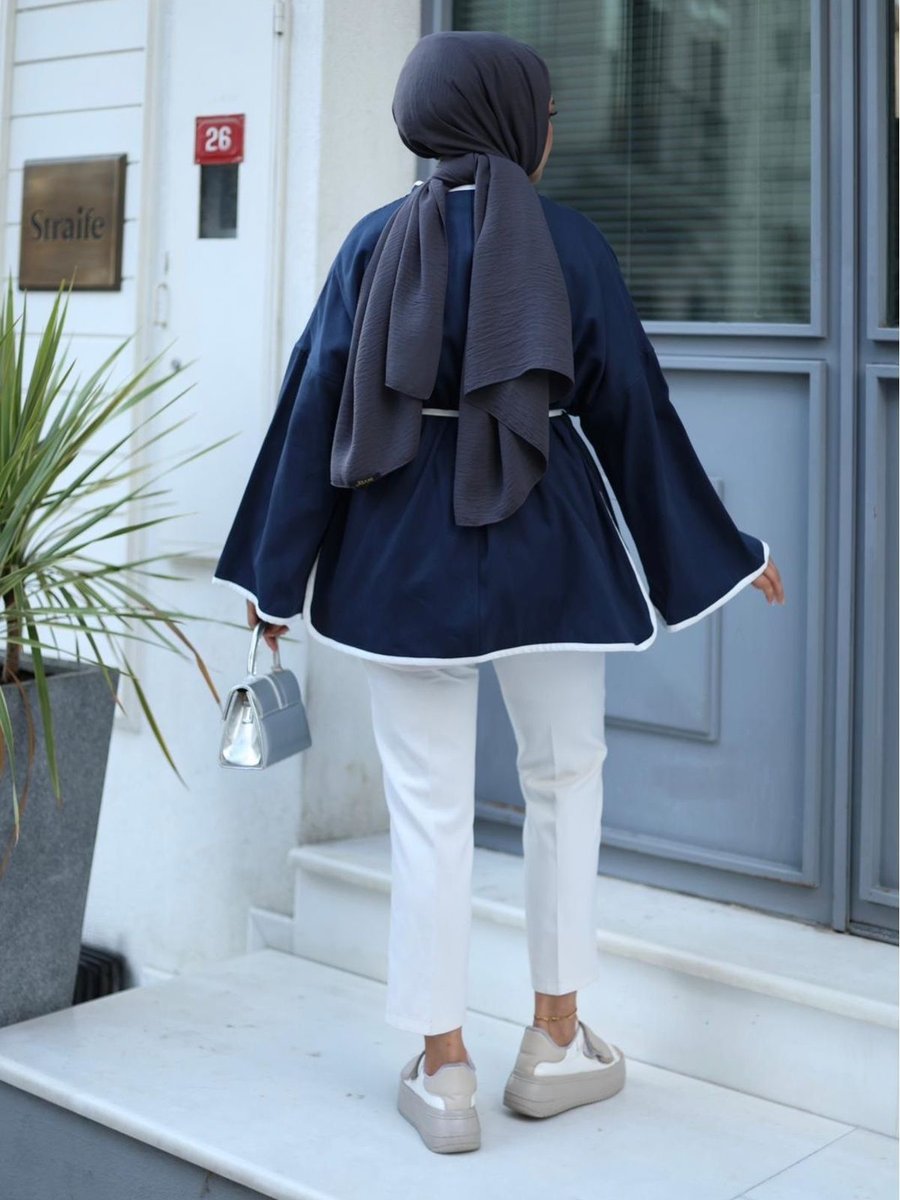 Ddfashion Bağlamalı Gabardin Ceket