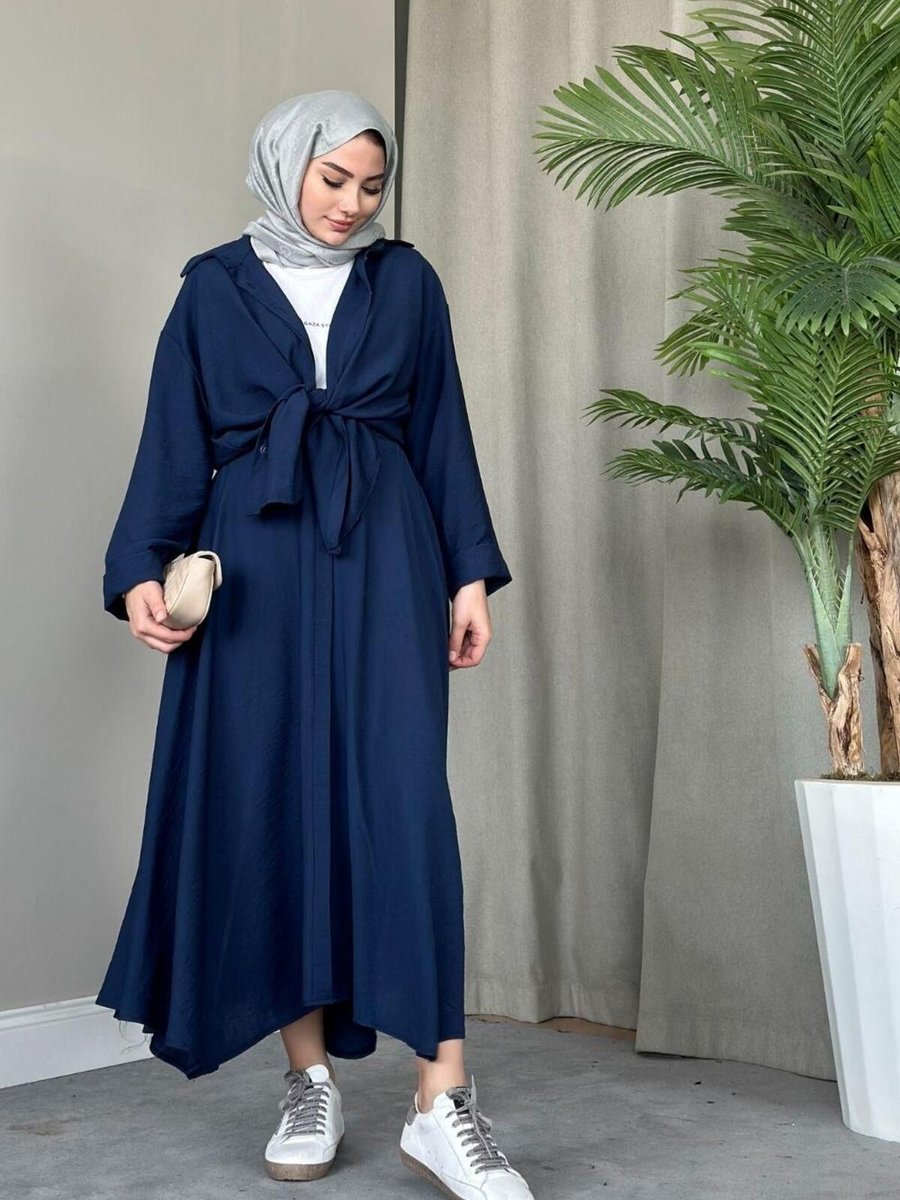 Şulemoda Giyim Avşin Etekli Takım Lacivert