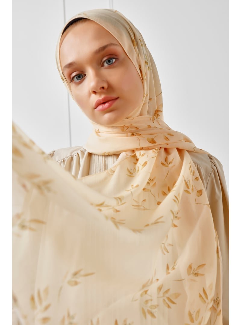 ŞALESS Sarı Desenli Şal