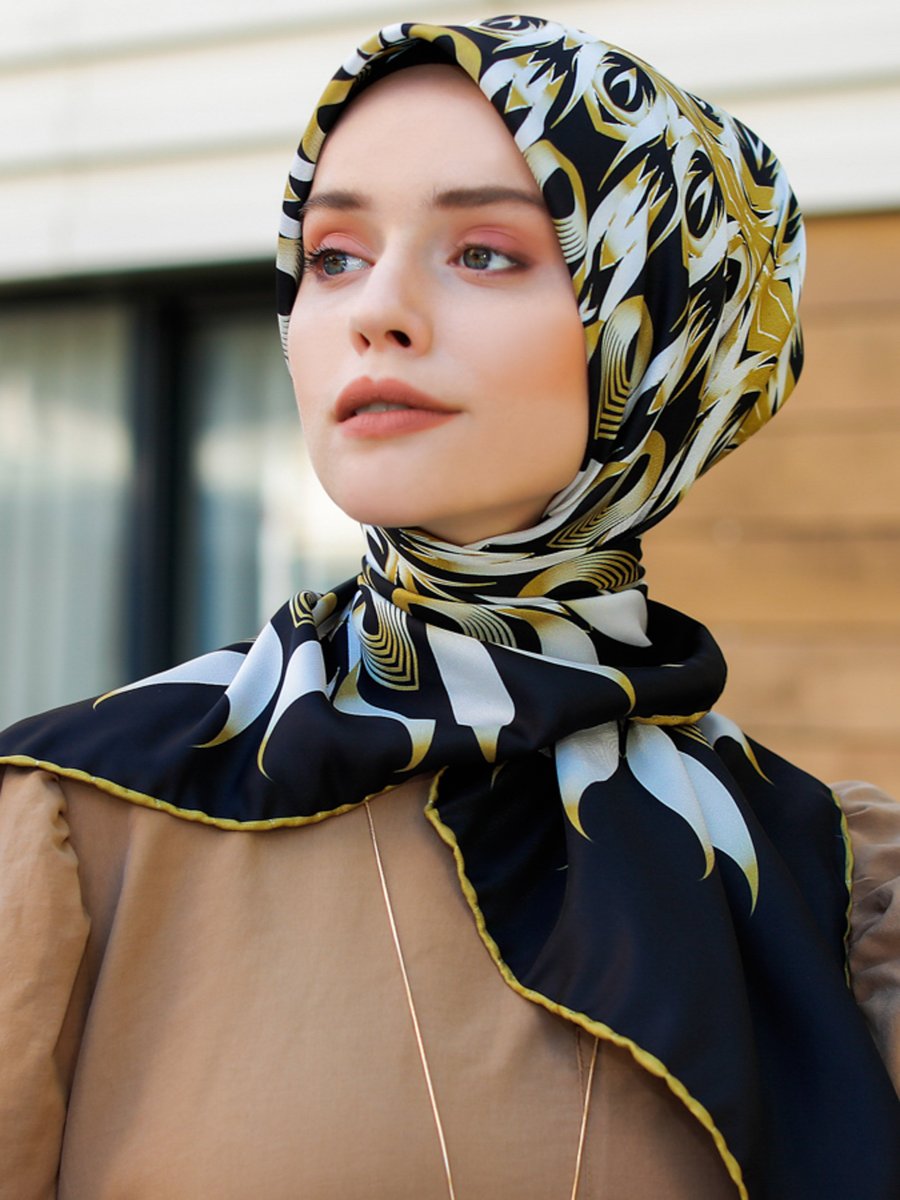 Şalevi Şal Evi Güneş Twill Eşarp Renkli