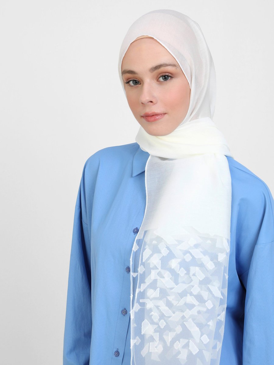 Miray Kırık Beyaz İbiza Şal