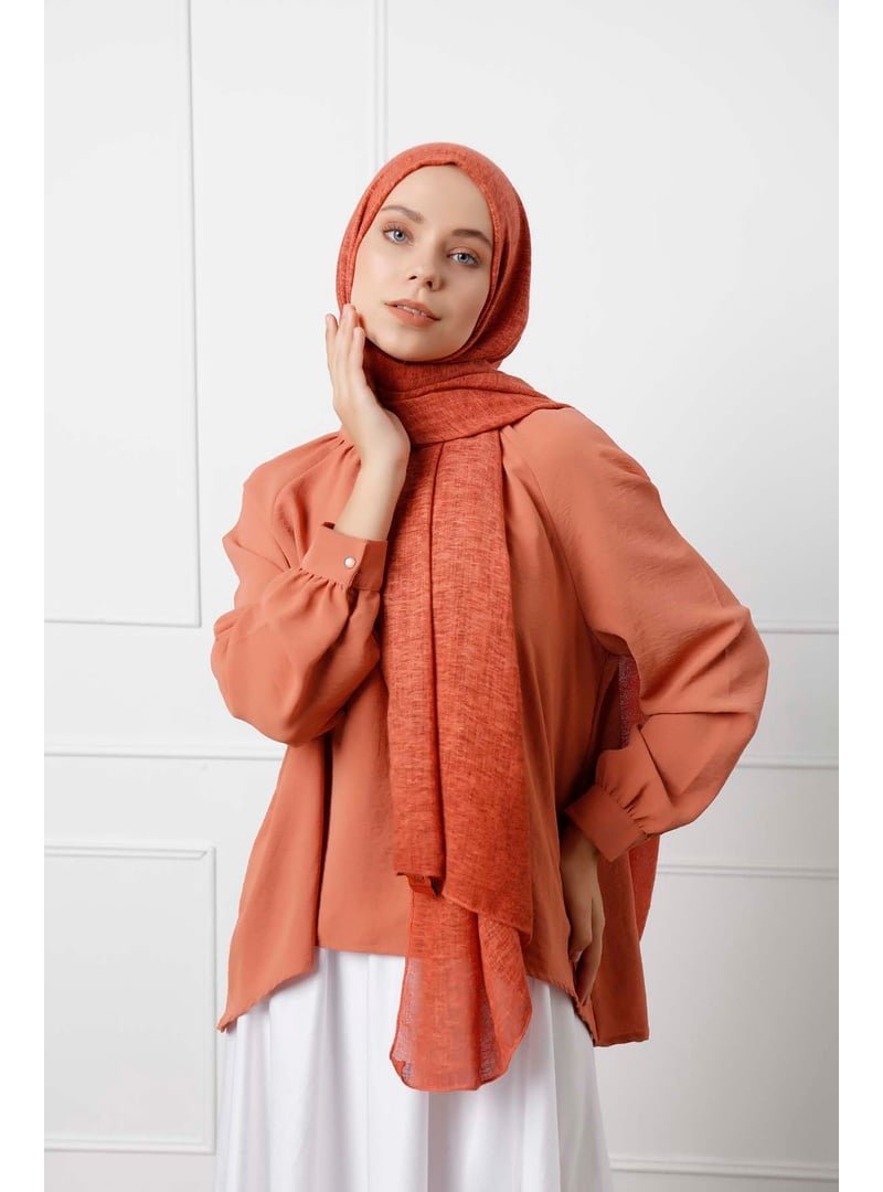 ŞALESS Kiremit Pamuklu Soft Şal