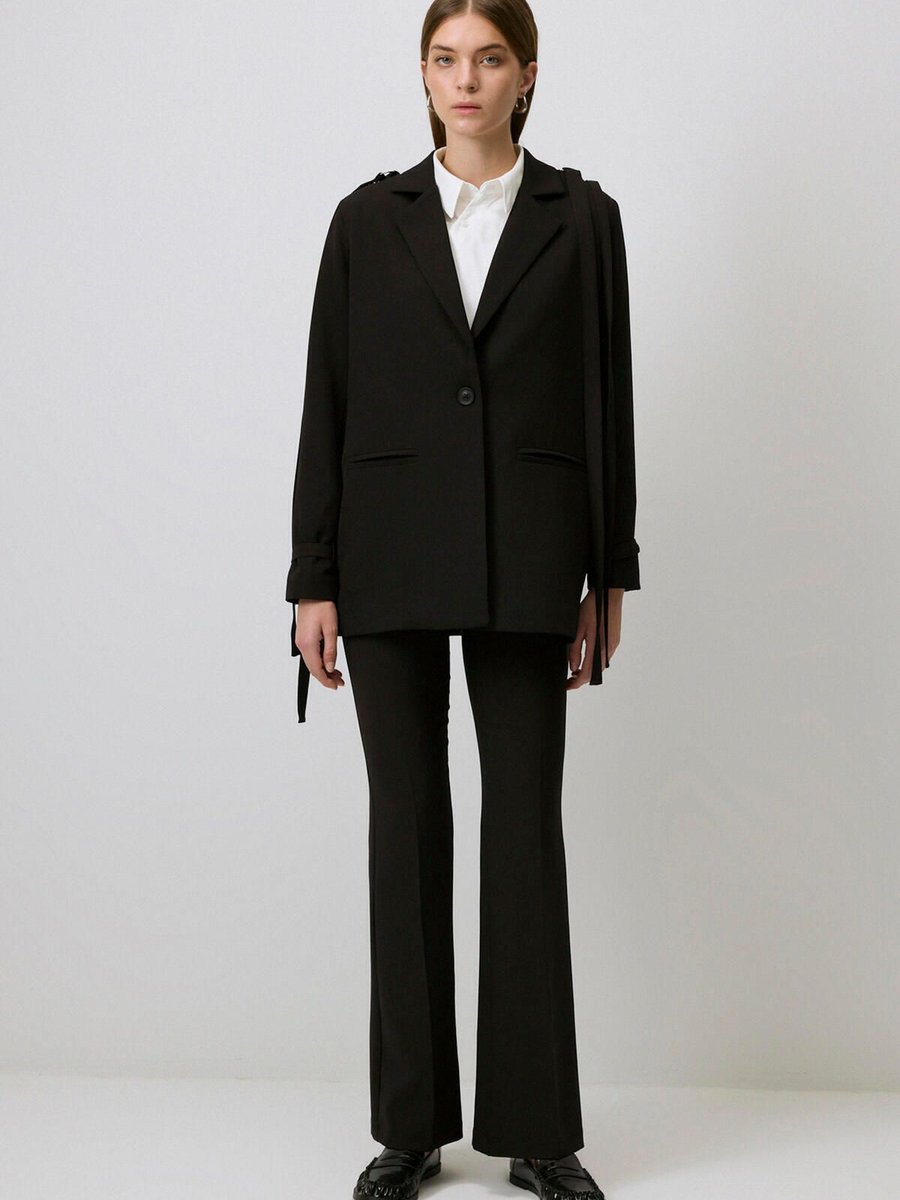 Touche Prive Metal Akseuarlı Blazer Ceket