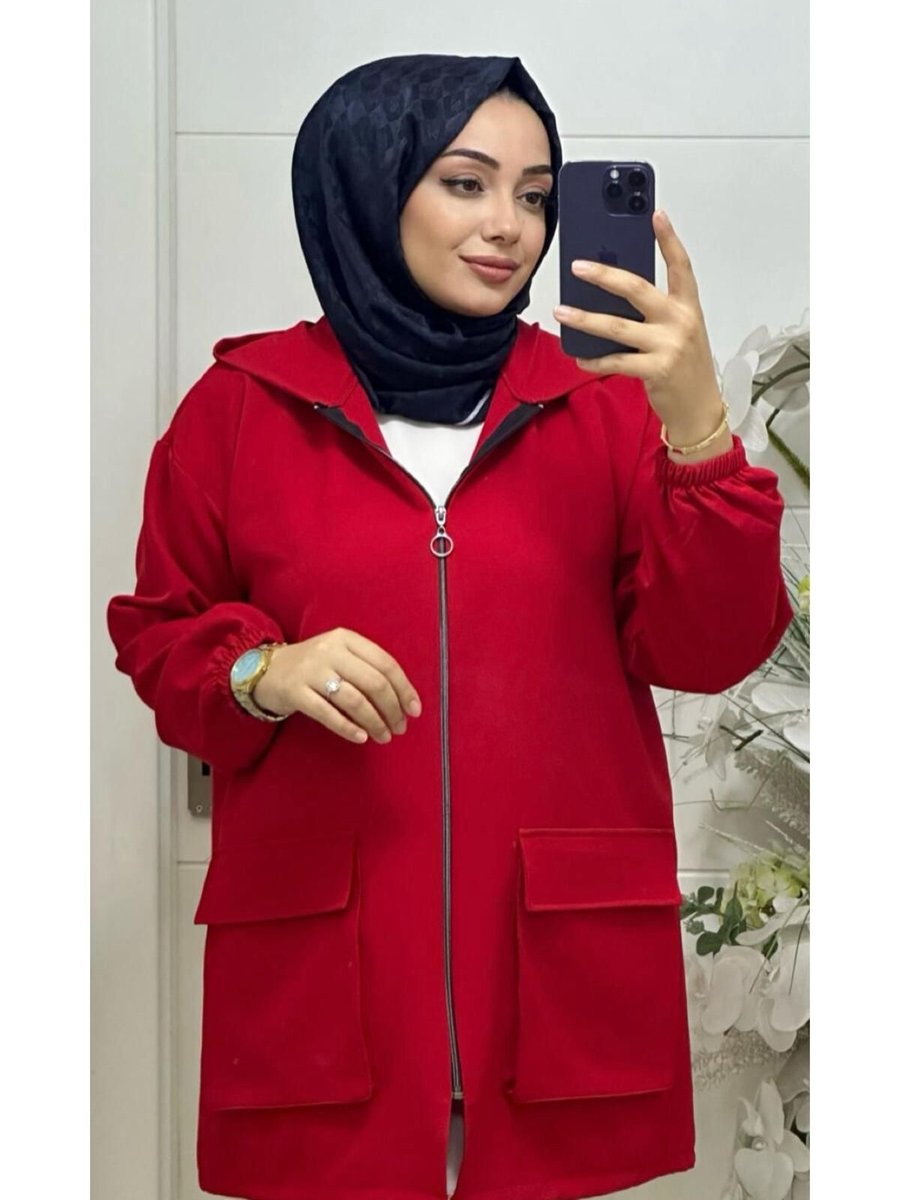 Ebrarengiz Moda Ecmel Scuba Krep Kadın Kap