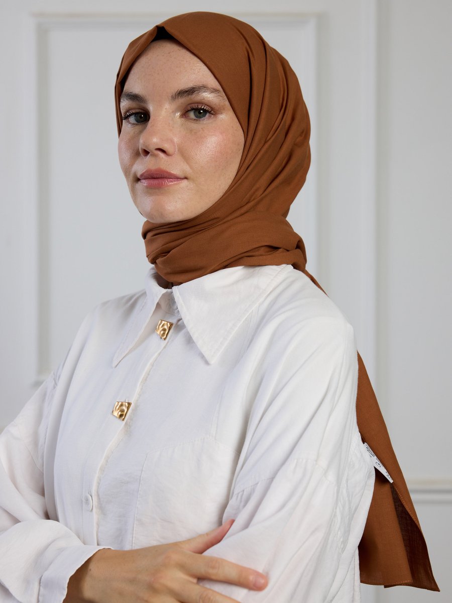 Pure Scarfs Taba Pure Pamuk Şal