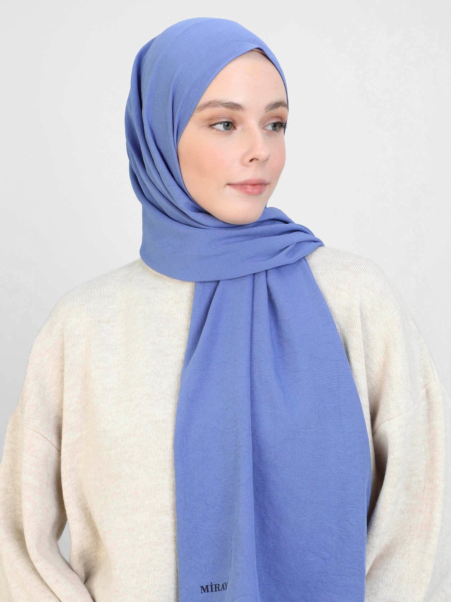 Miray İndigo Pamuk Cazz Şal