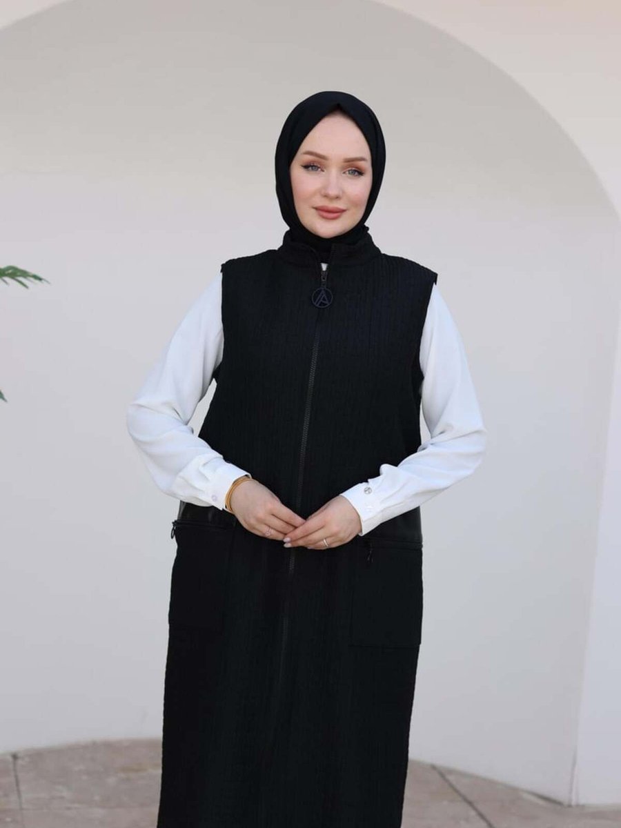 Armine Armine Trend Yeni Sezon Kış Fermuarlı Cepli Yelek