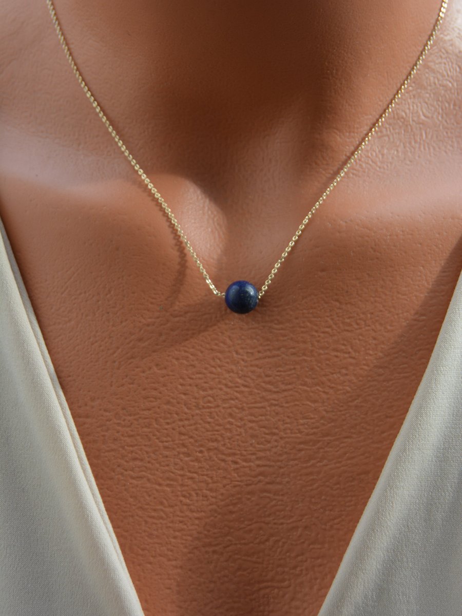 Stoneage Lapis Lazuli Kolye Altin Renk