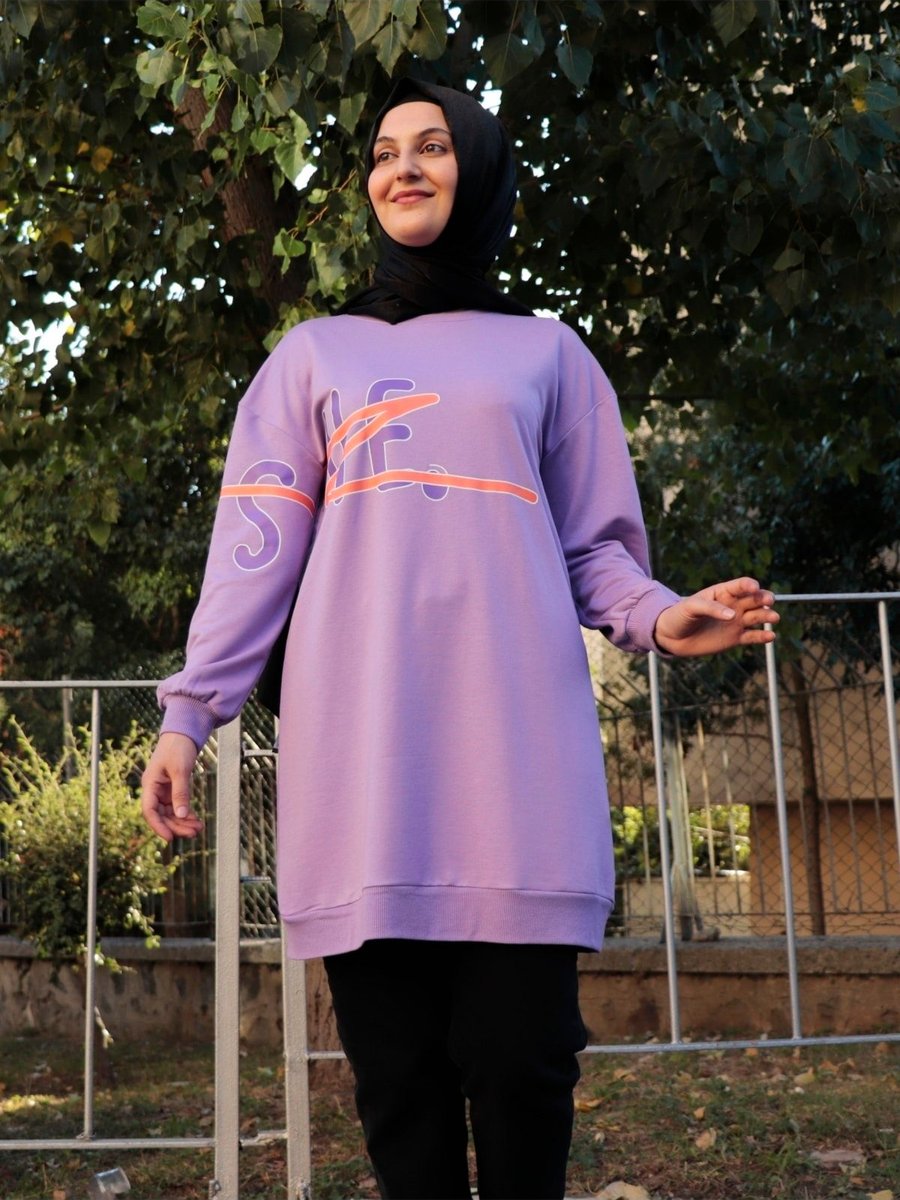 Zey&ka Butik Baskılı Sweat