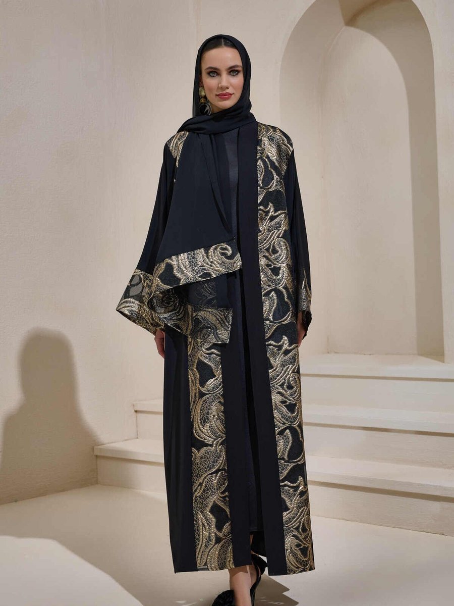 Al Sheıkha Marıa Abaya Şal Siyah