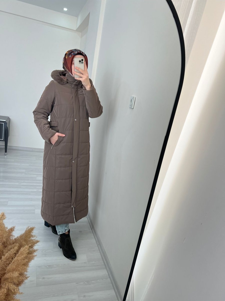 Mevacollection Kaputune Şişme Mont Kaban Tam Boy