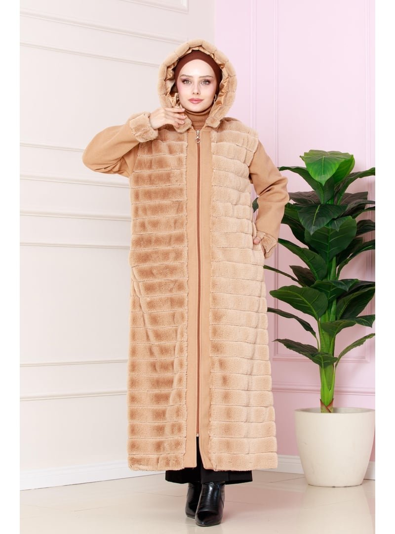 Sevitli Camel Kürk Kaşe
