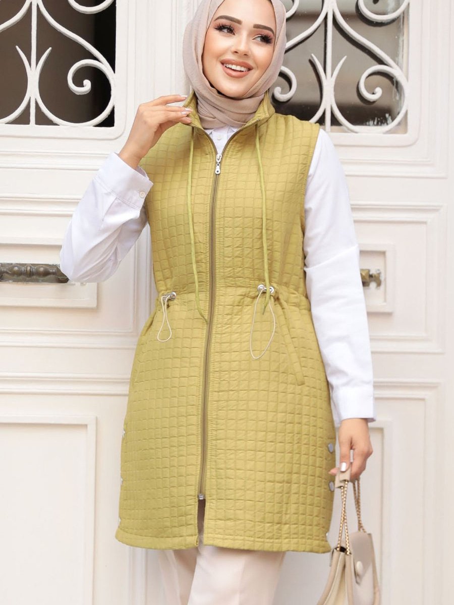 Neva Style Yağ Yeşili Yelek