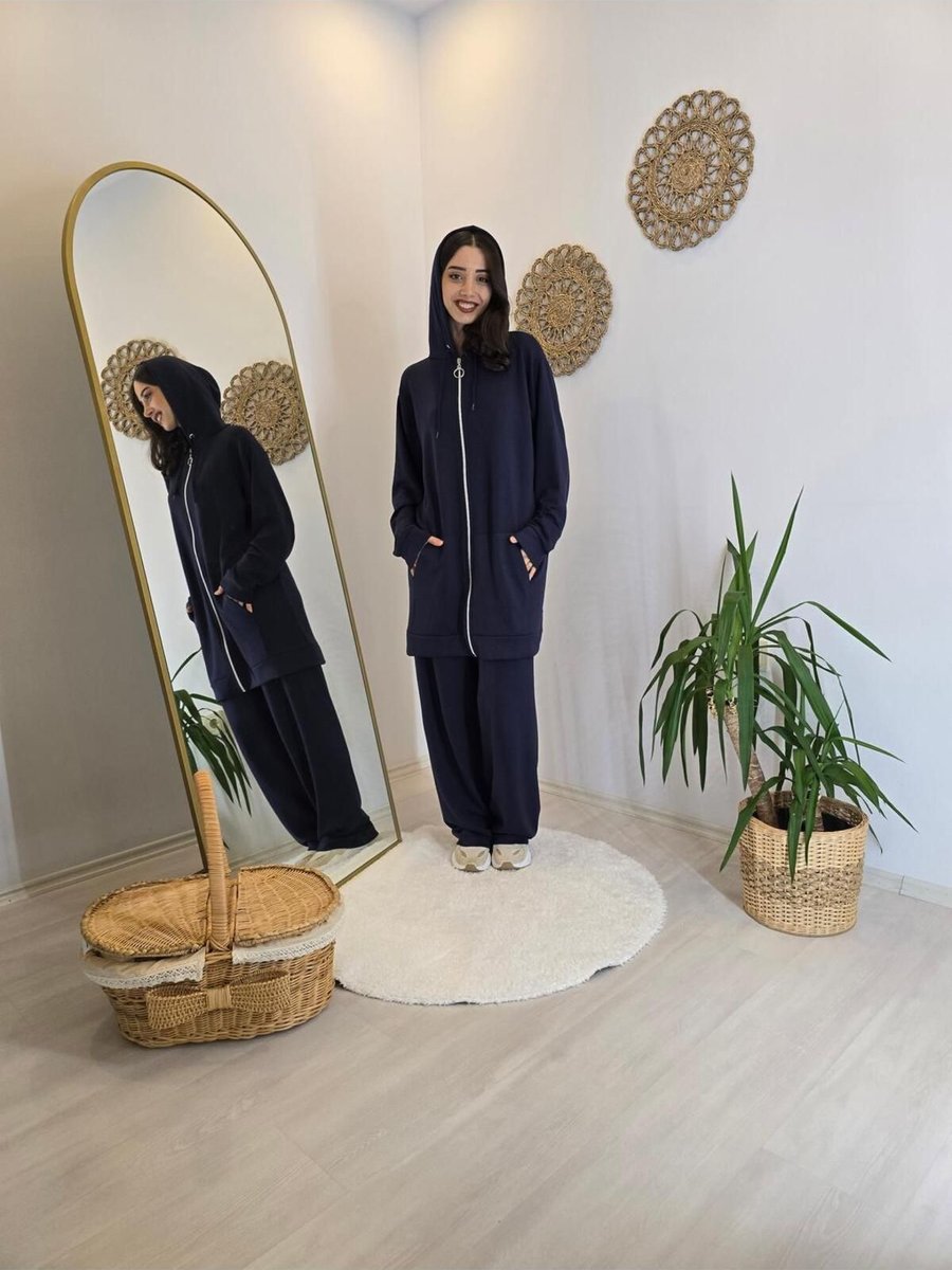 Dadalli Elegance Modal Boy Fermuarlı Kapüşonlu Takım