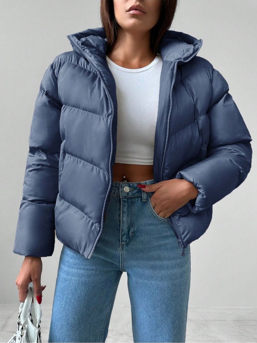 Emira Life Arka Ön V Model Kadın Şişme Mont