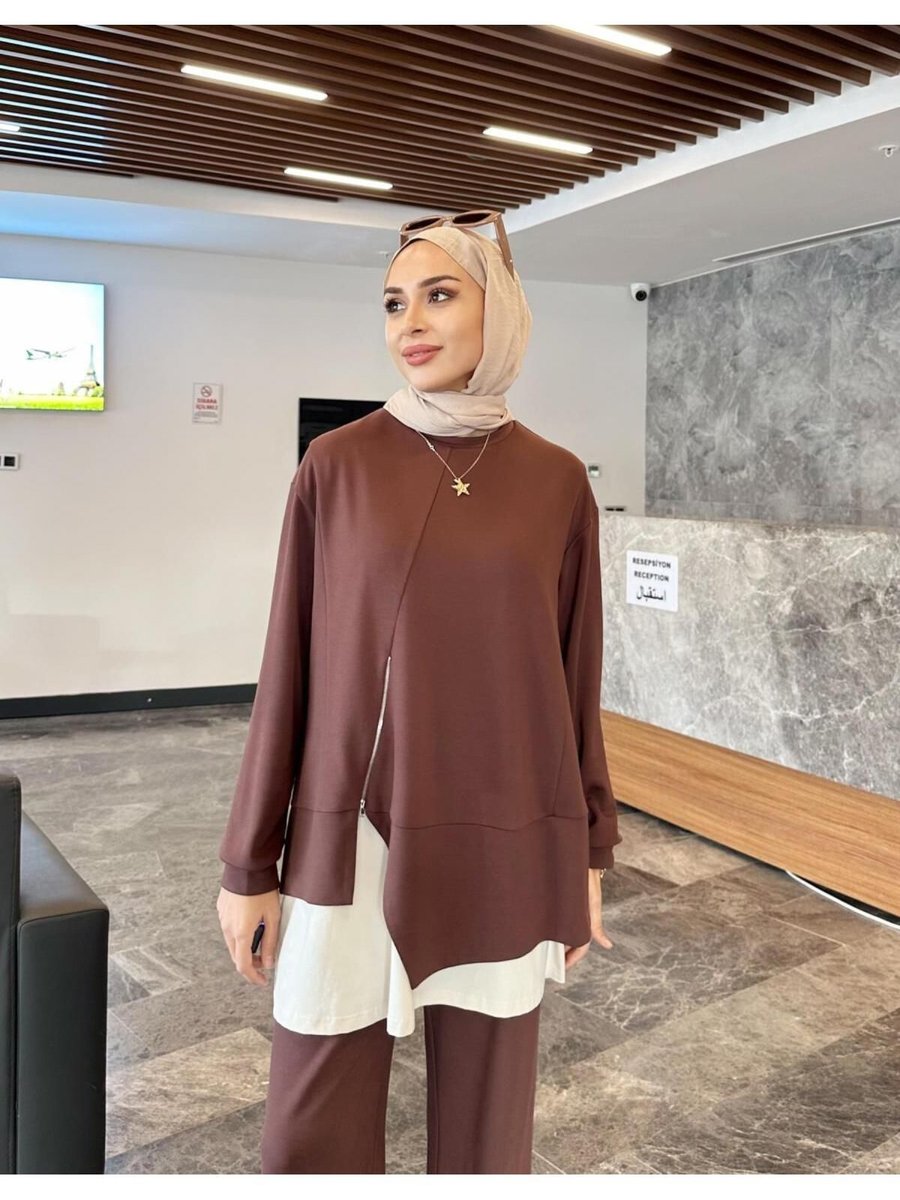 Hare Butik Fennel Fermuar Detay Tunik