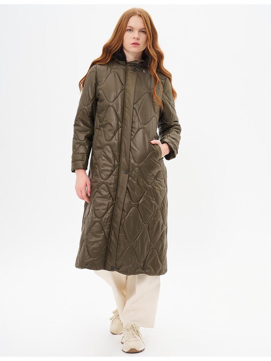 Kayra Apolet Detaylı Anorak Mont Haki