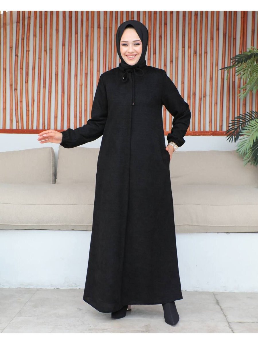 Msk Fashion Şönil Kumaş Kışlık Ferace