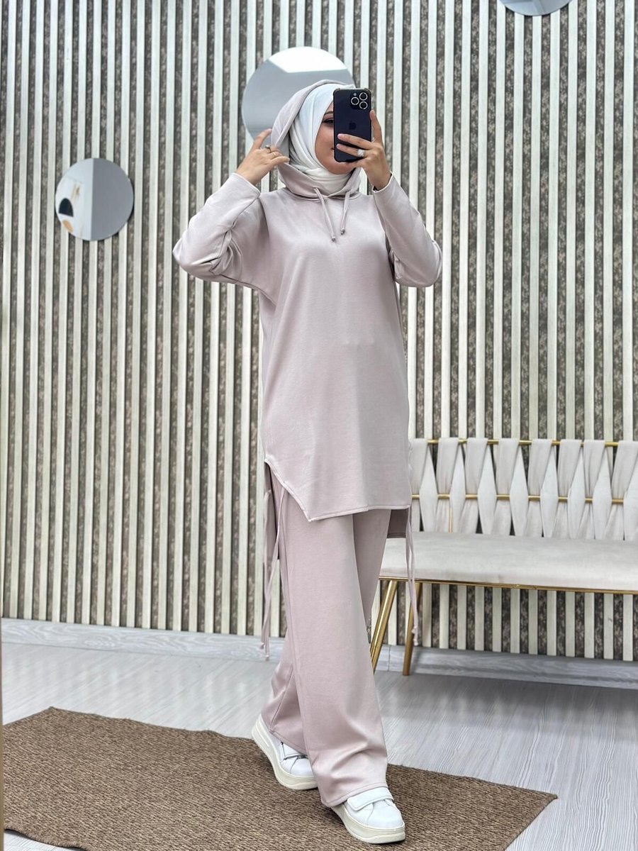 Moda Krash Oyşo Kumaş Kapşonlu Spor Takım