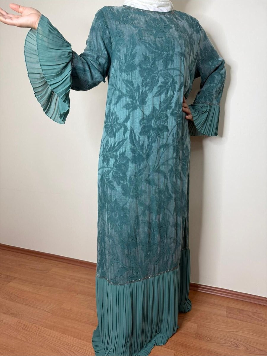 Boutique Emina Buyuk Beden Kupra İpek Elbise