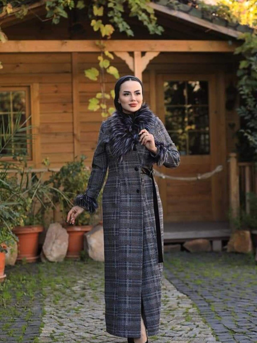 Azara Kışlık Tesettur Kaban